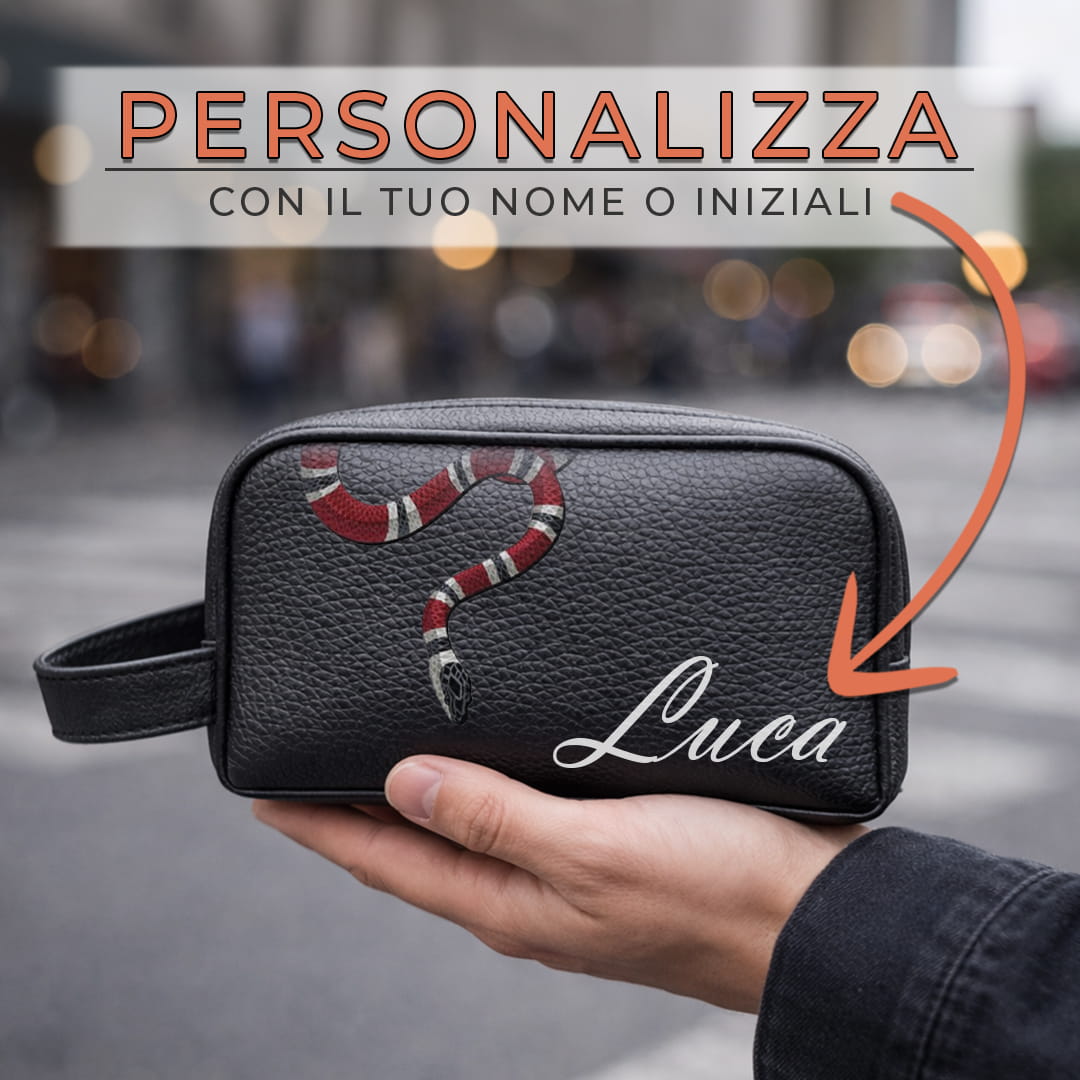 Borsello Red Snake