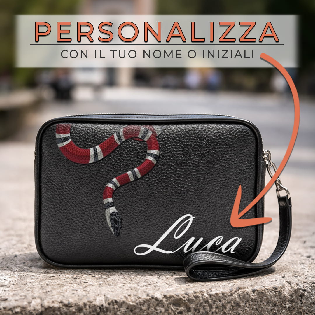 Borsello Milano Red Snake