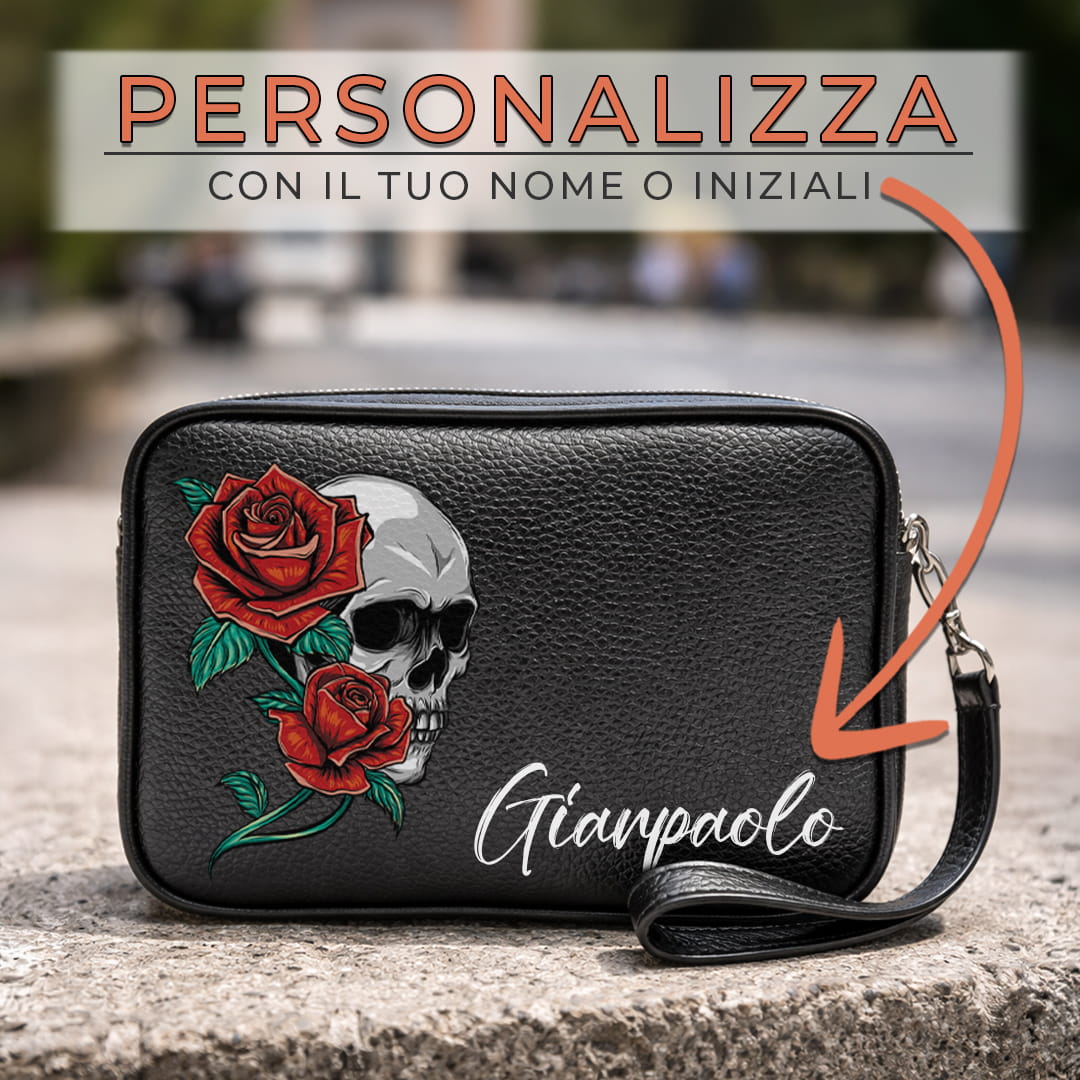 Borsello Milano Skull And Roses