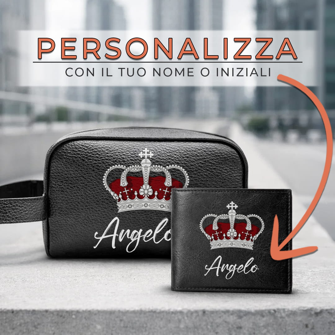 Combo Borsello + Portafoglio Royal Crown