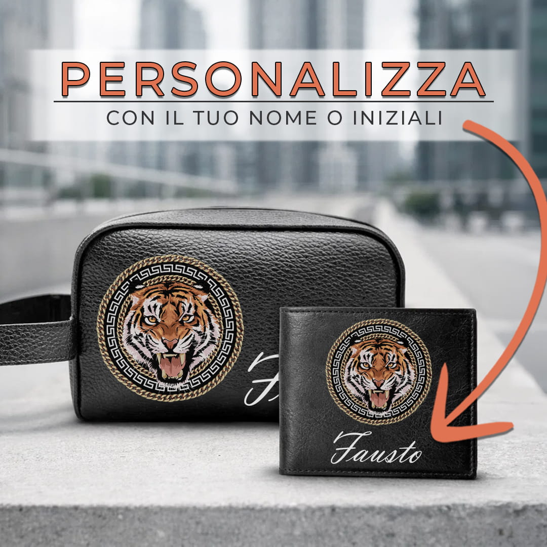 Combo Borsello + Portafoglio Tiger Chain