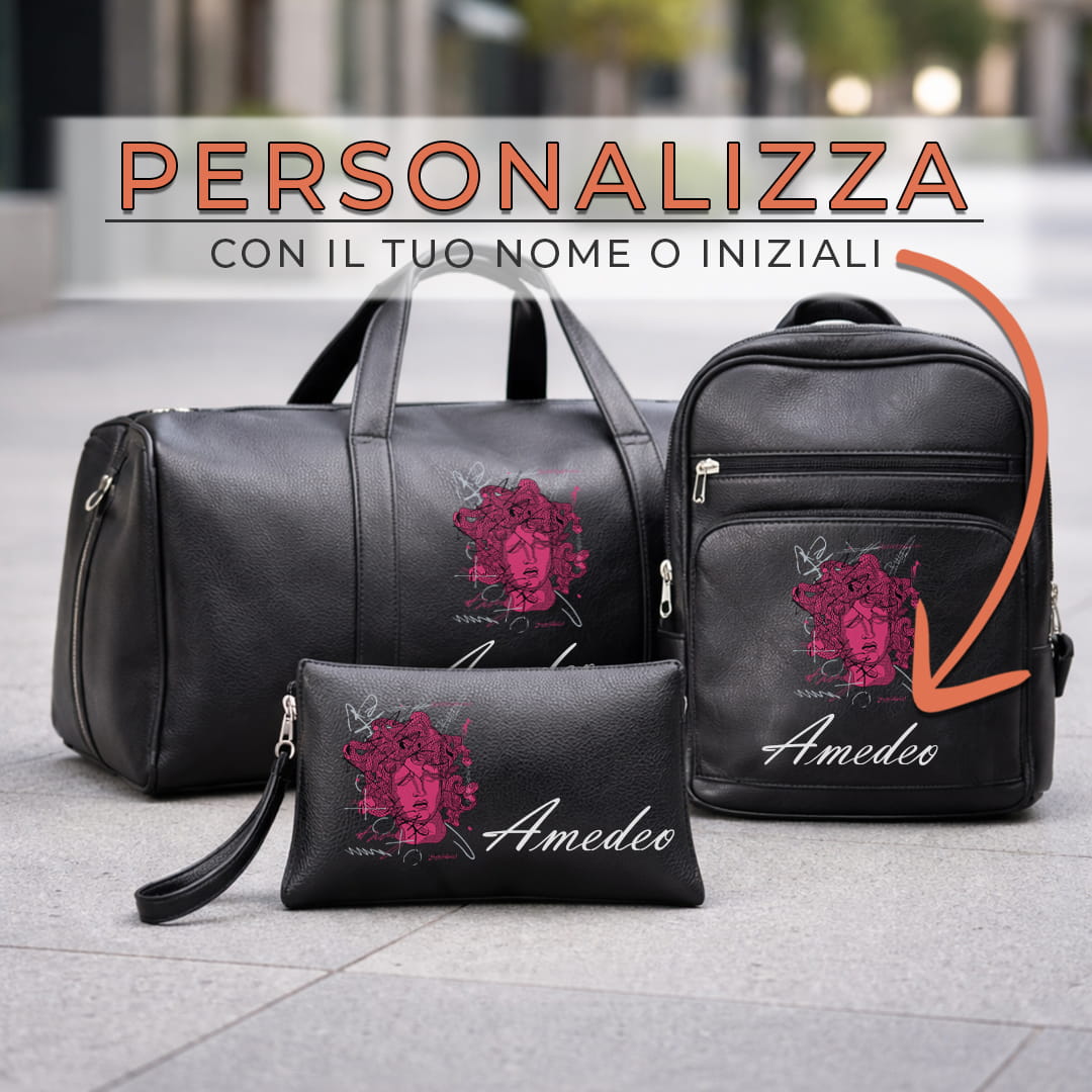 Combo Borsone + Zaino + Pochette Medusa