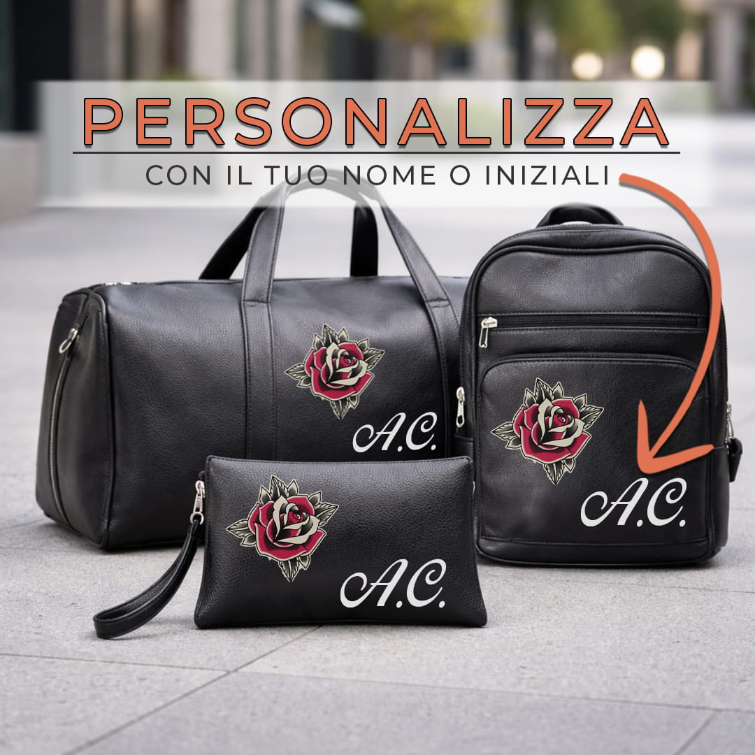 Combo Borsone + Zaino + Pochette Old Rose
