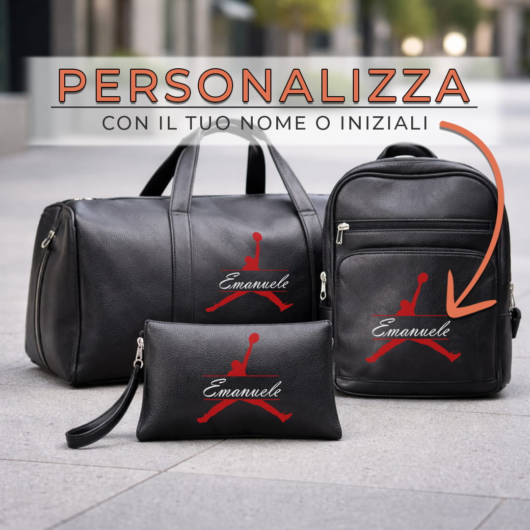 Combo Borsone + Zaino + Pochette Basket