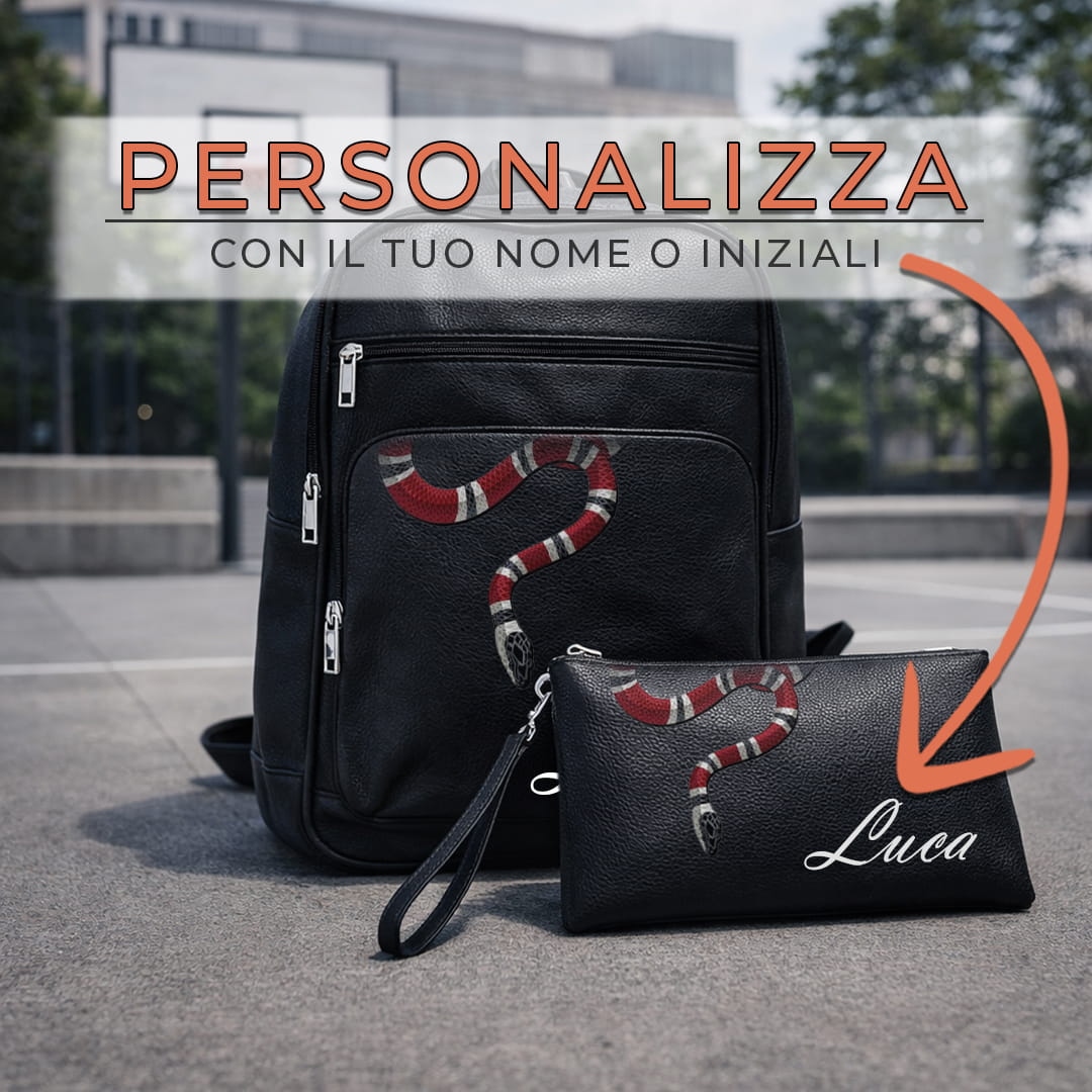 Combo Zaino + Pochette Red Snake