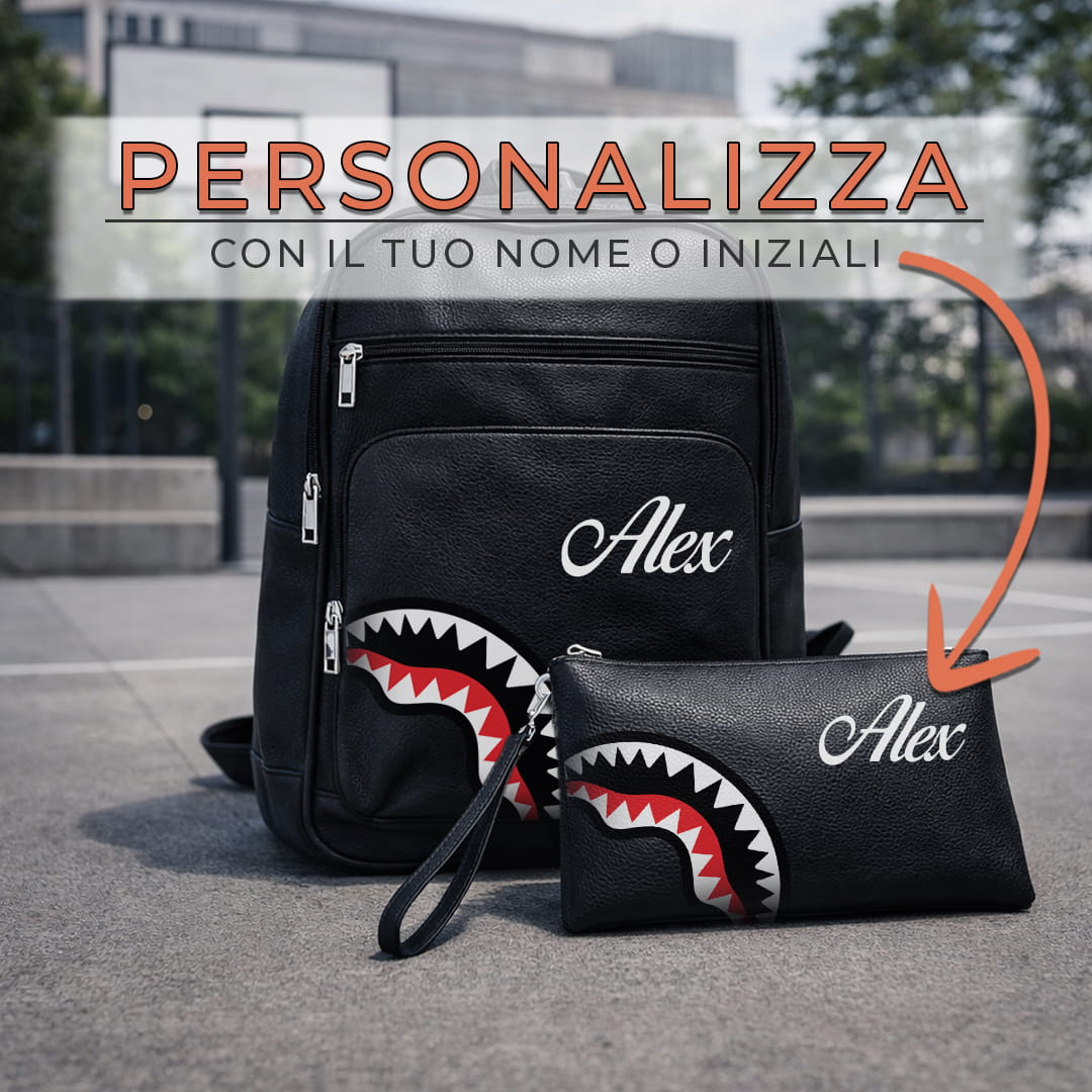 Combo Zaino + Pochette Shark