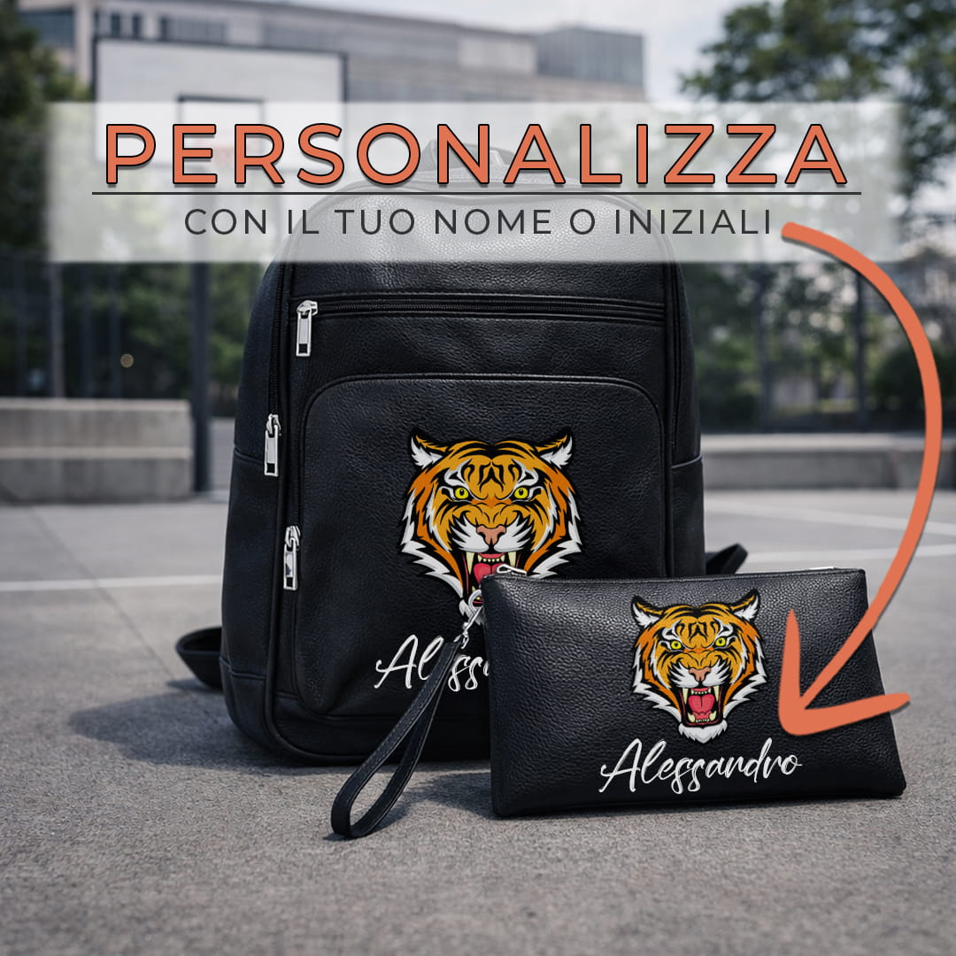 Combo Zaino + Pochette Tiger