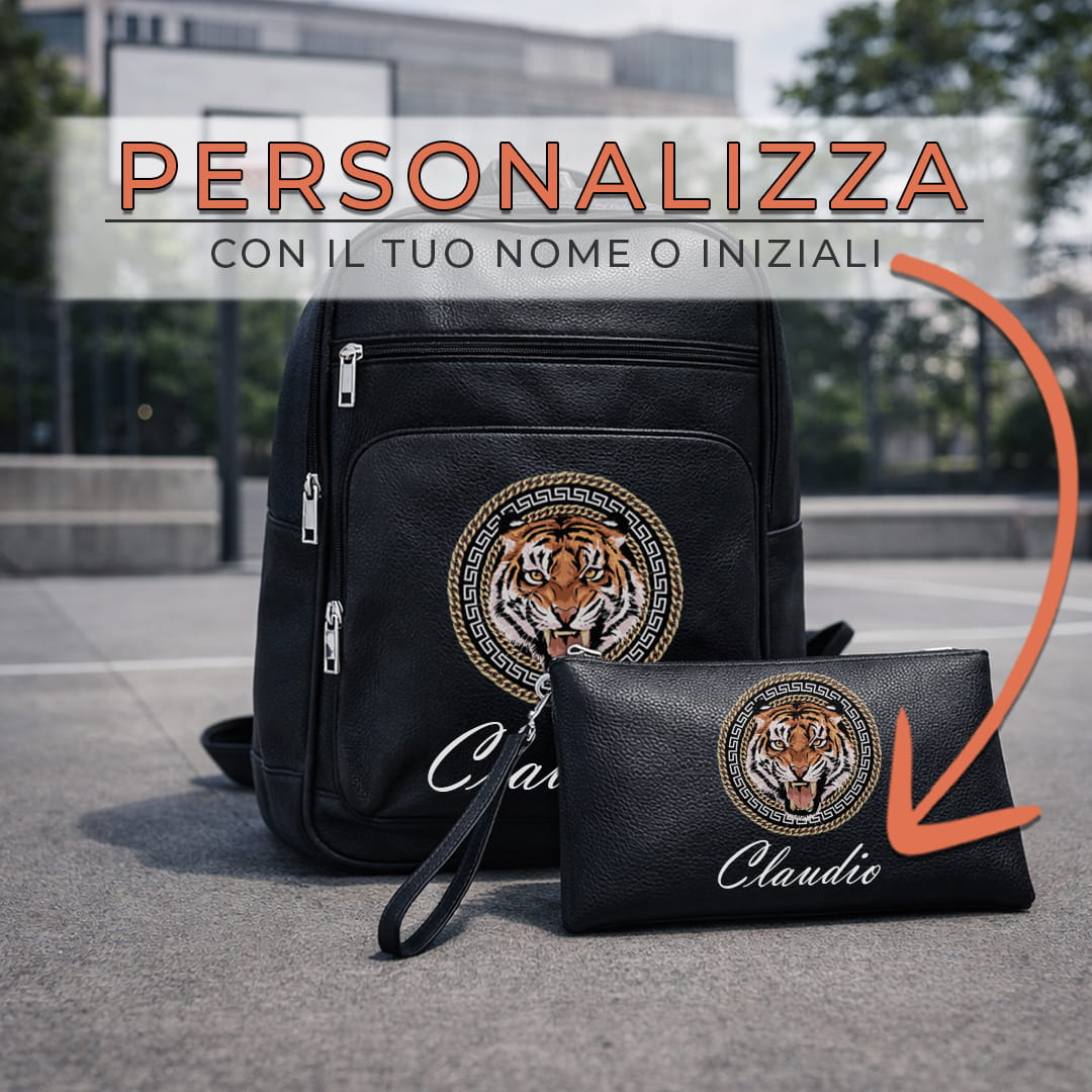 Combo Zaino + Pochette Tiger Chain