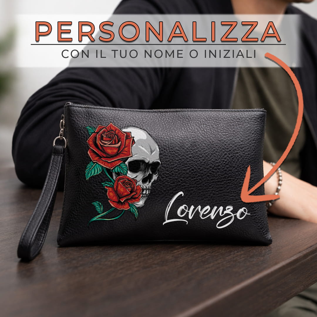 Pochette Skull And Roses