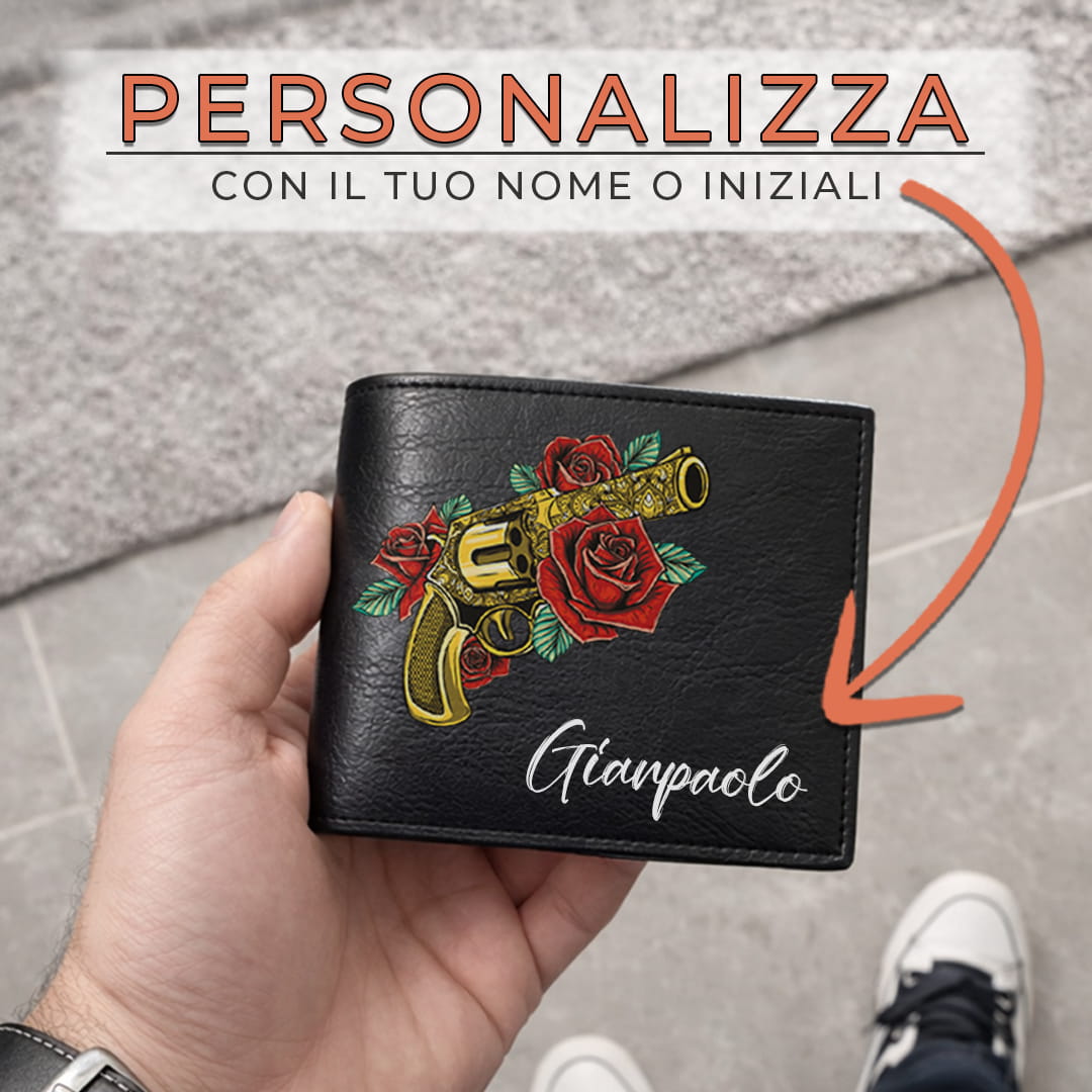 Portafoglio Roses Gun