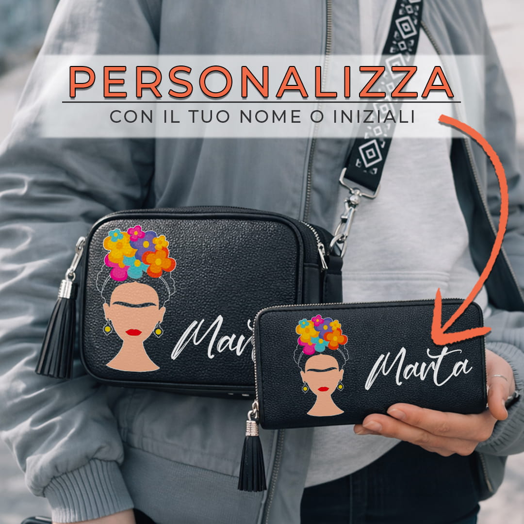 Combo Candy Bag + Portafoglio Frida Flowers