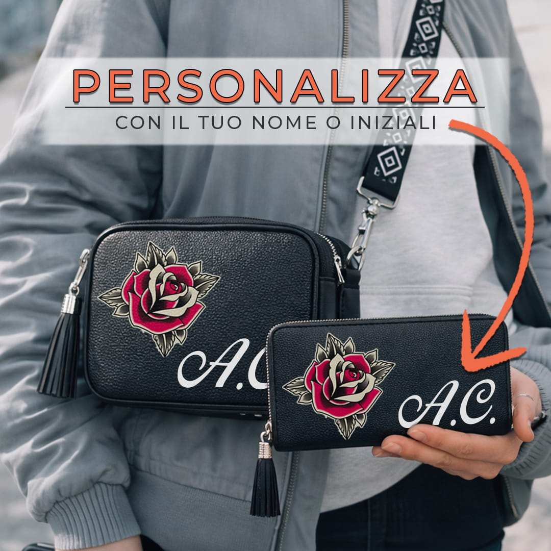 Combo Candy Bag + Portafoglio Old Rose
