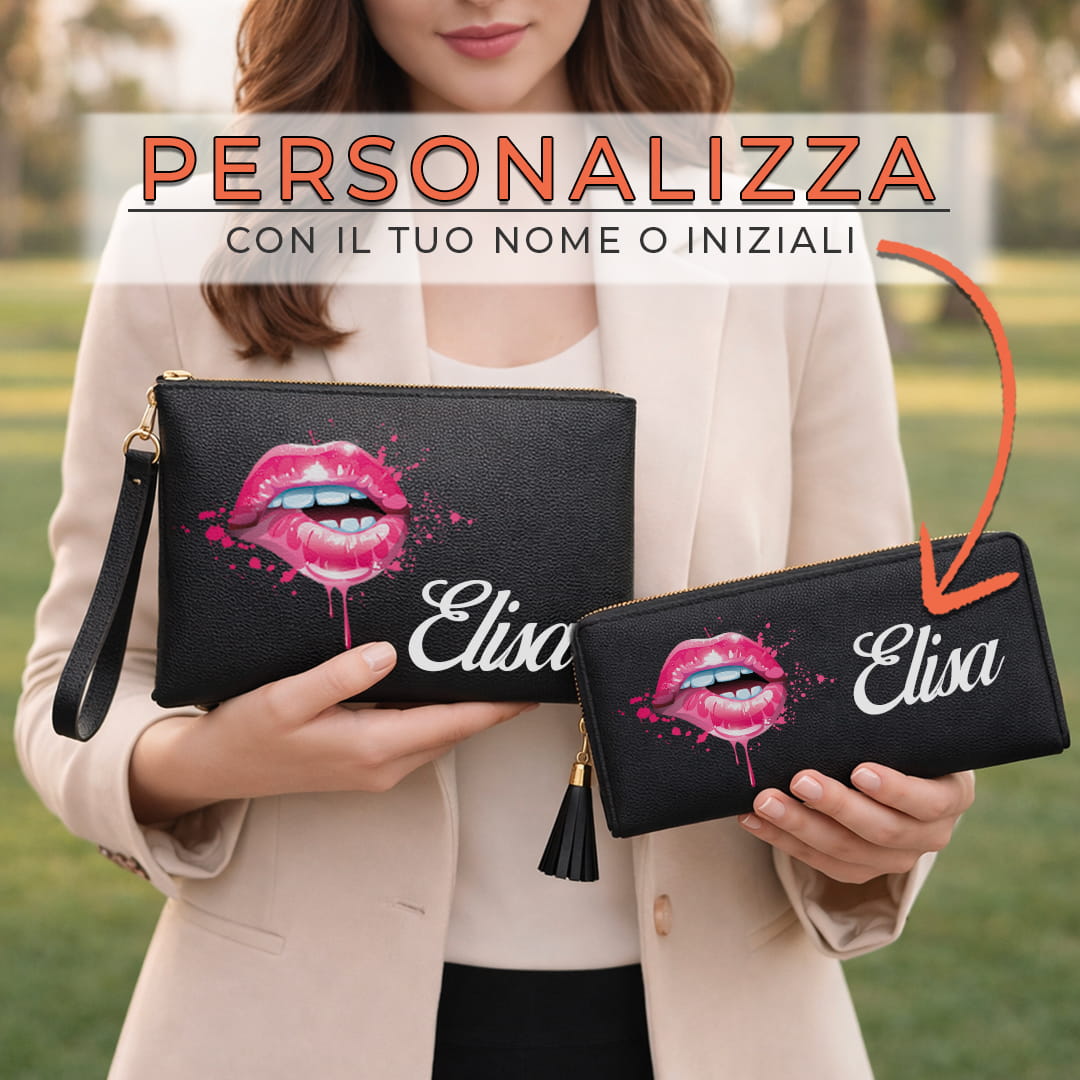 Combo Pochette + Portafoglio Glamour
