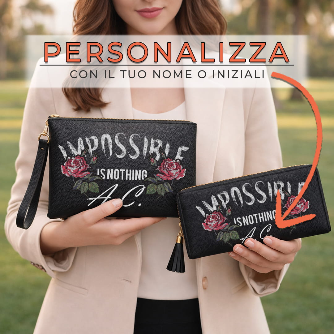 Combo Pochette + Portafoglio Impossible Is Nothing