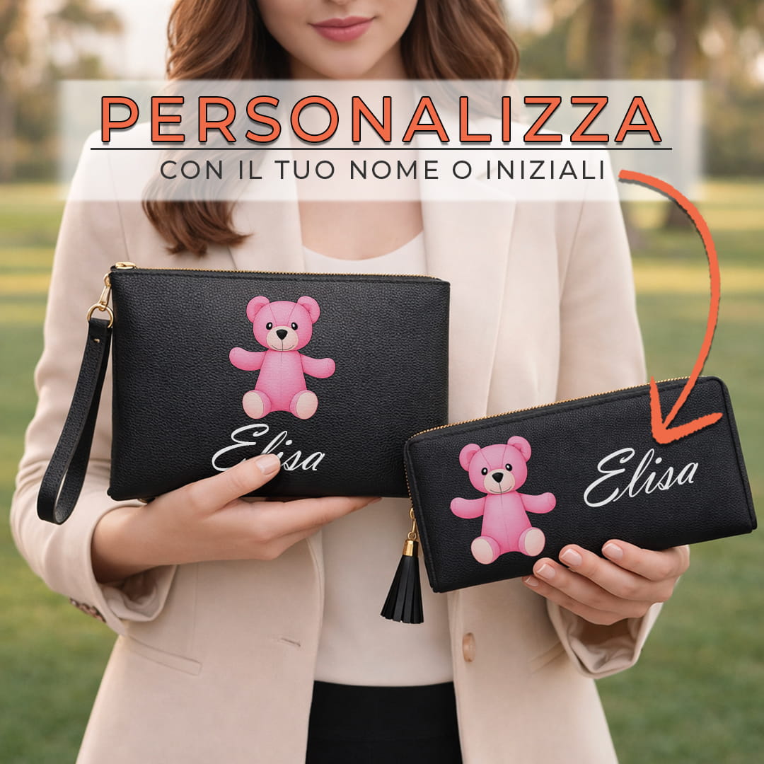 Combo Pochette + Portafoglio Teddy Classic