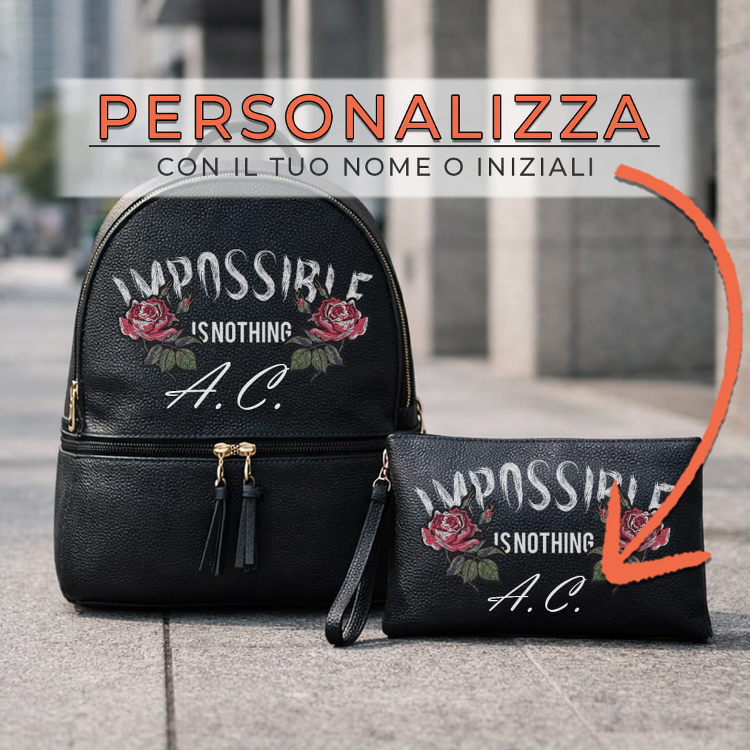 Combo Zaino + Pochette Impossible Is Nothing