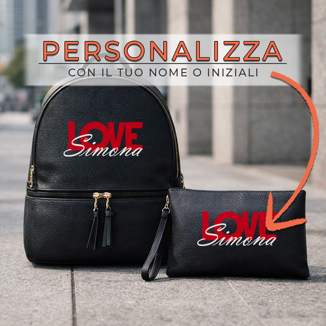 Combo Zaino + Pochette Love