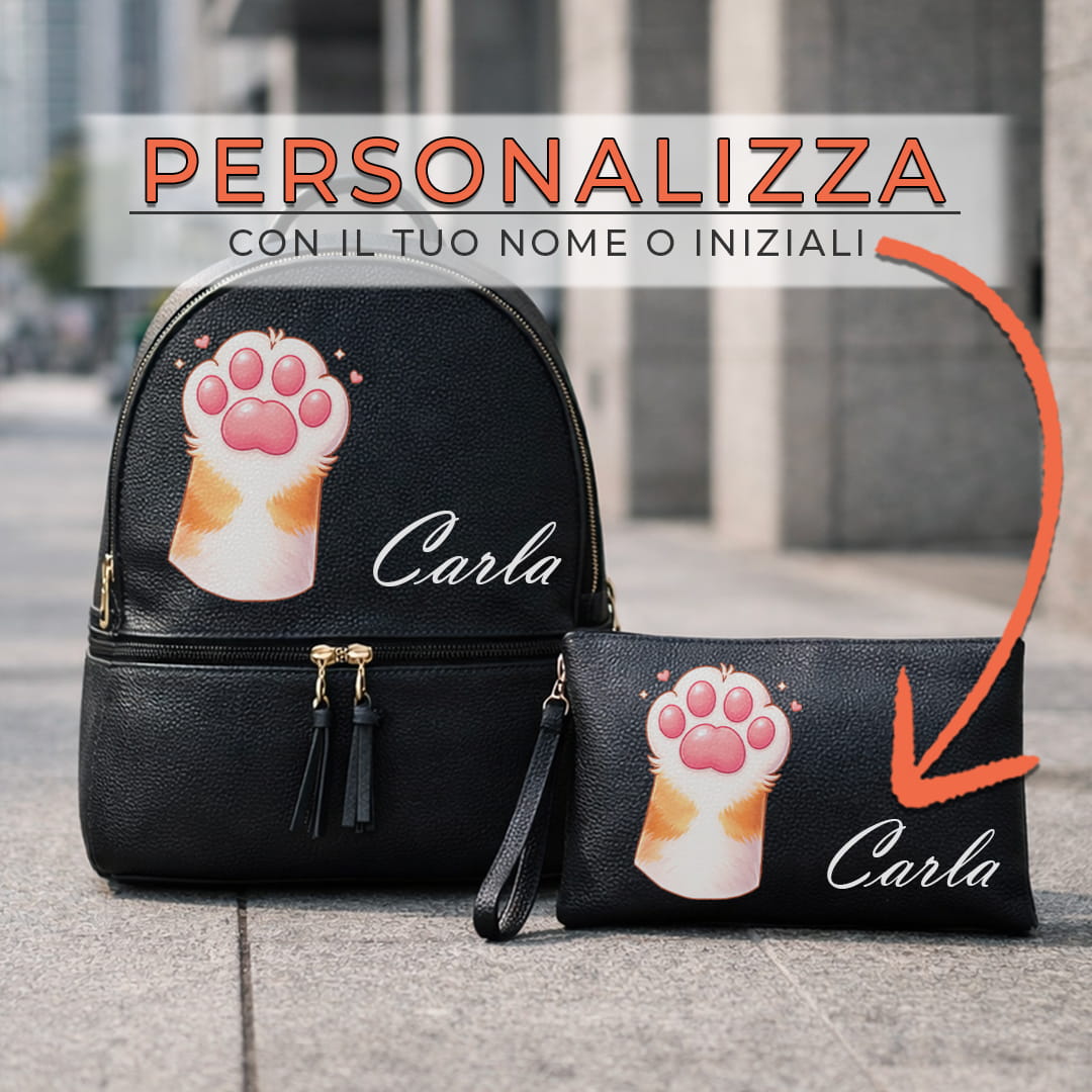 Combo Zaino + Pochette Maneki Neko