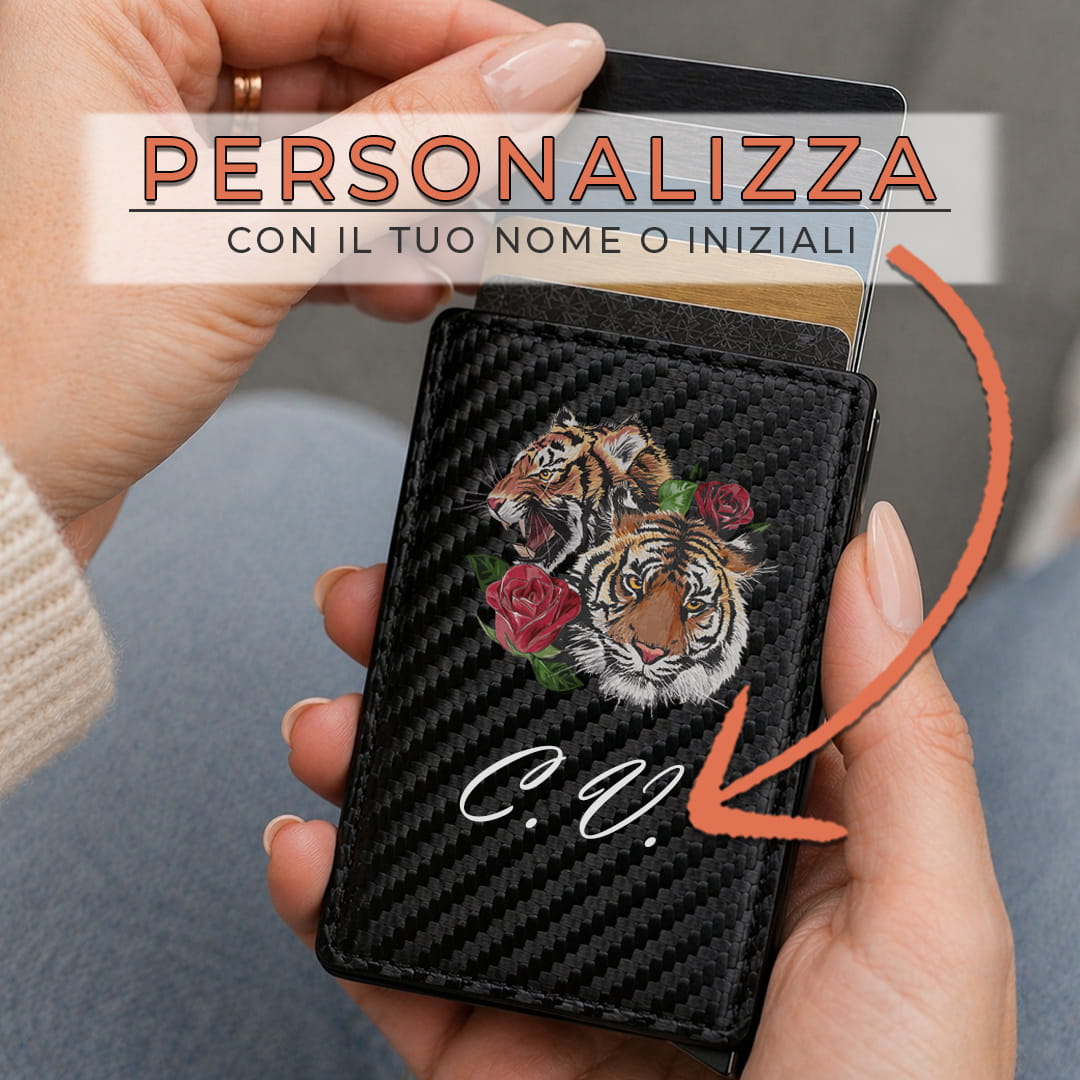 Portafoglio Slim Tigers Rose